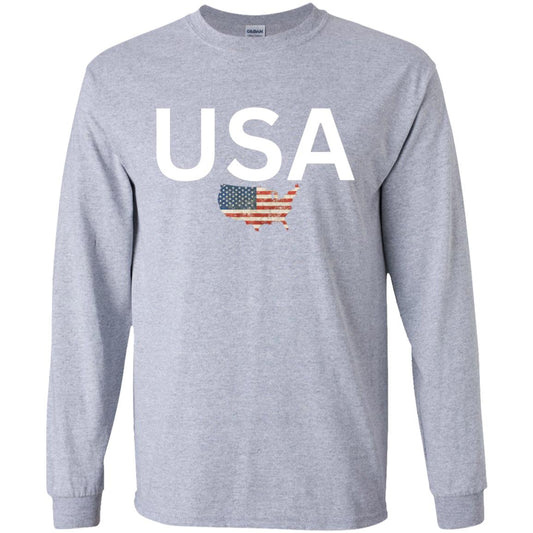 USA states flag G540B Youth LS T-Shirt