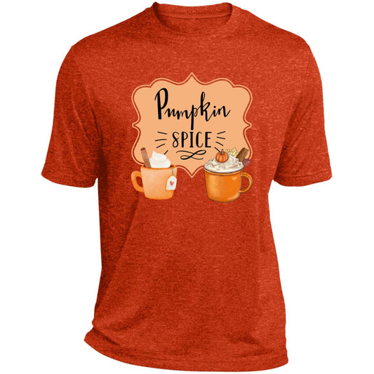 Pumpkin Spice Latte Orangetan Black CLOSEOUT -- Heather Performance Tee