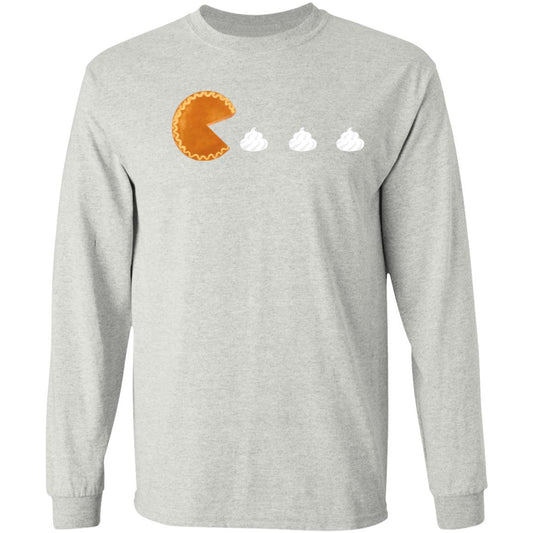 Pumpkin Pac Man -- Long Sleeve T-Shirt 5.3 oz.