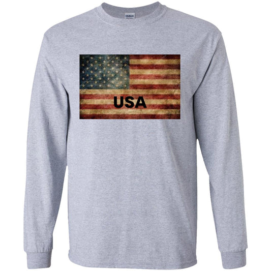 American Flag -- Youth LS T-Shirt