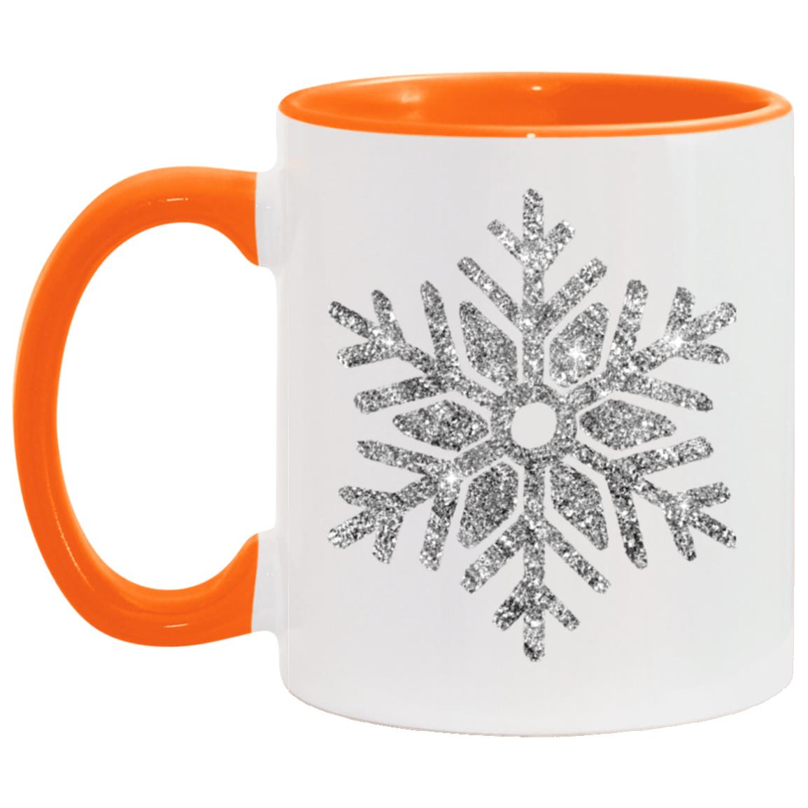 Sliver Snowflake AM11OZ 11oz Accent Mug