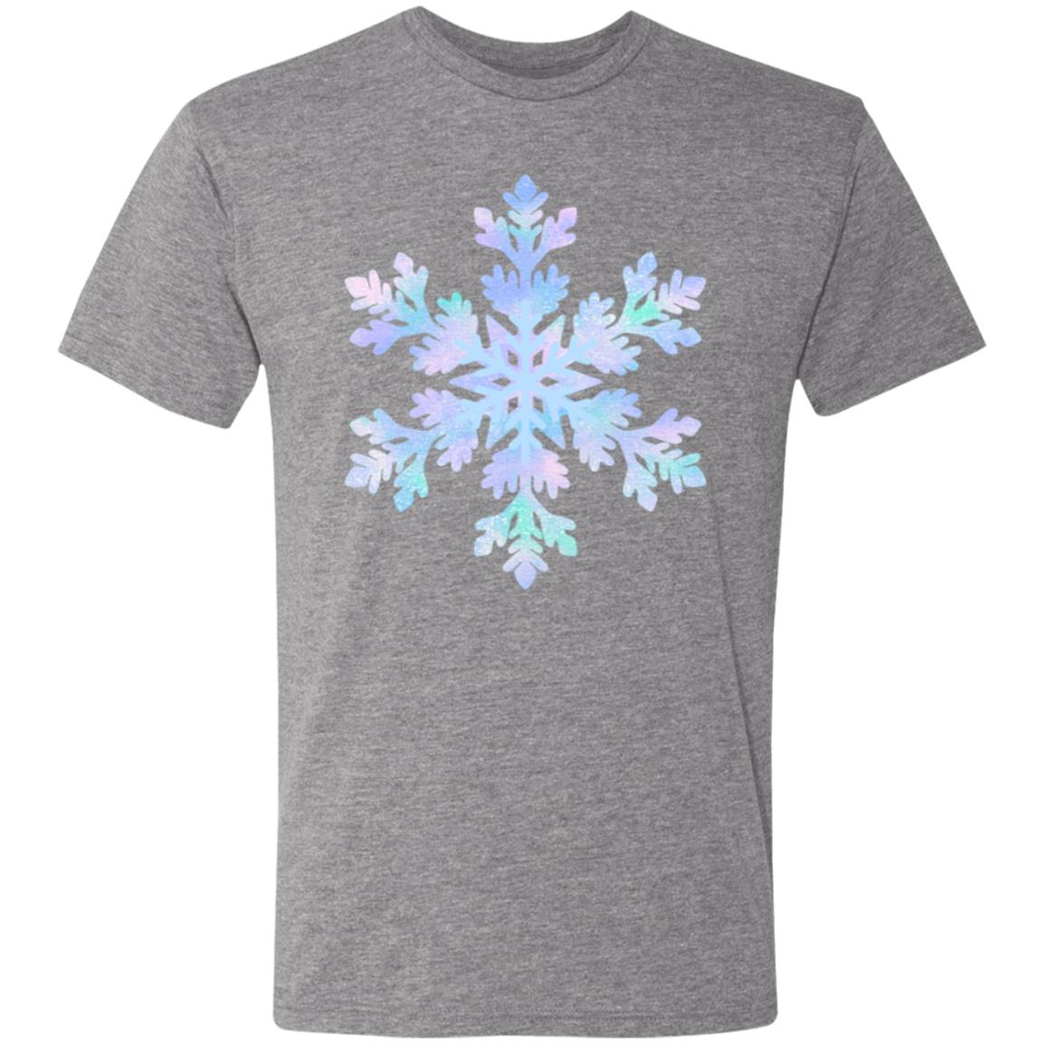 Snowflake blue and purple -- Men's Triblend T-Shirt