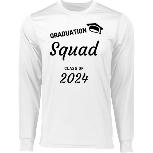 Grad Squad 2024 Black CLOSEOUT - 788 Long Sleeve Moisture-Wicking Tee