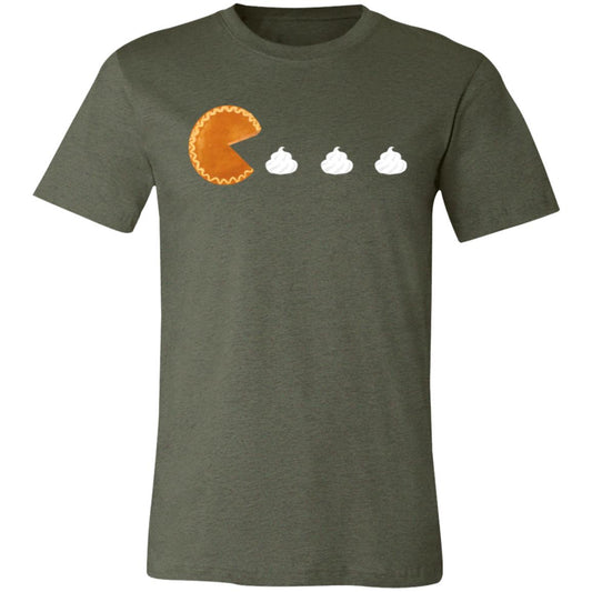 Pumpkin Pac Man -- Unisex Jersey Short-Sleeve T-Shirt