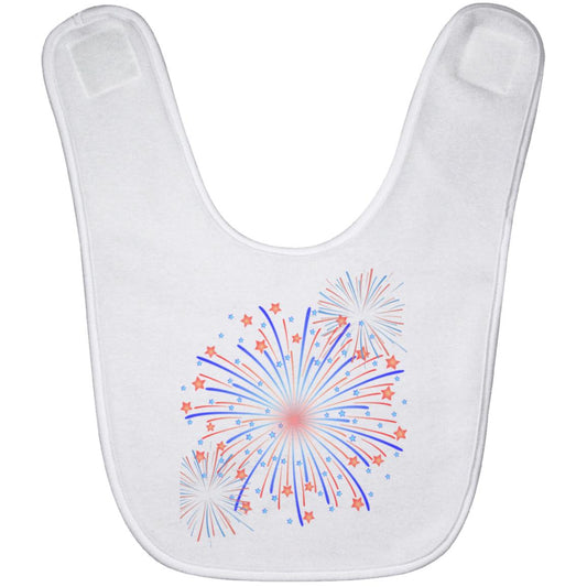 4th of July Fireworks -- Baby Bib in multiple colors