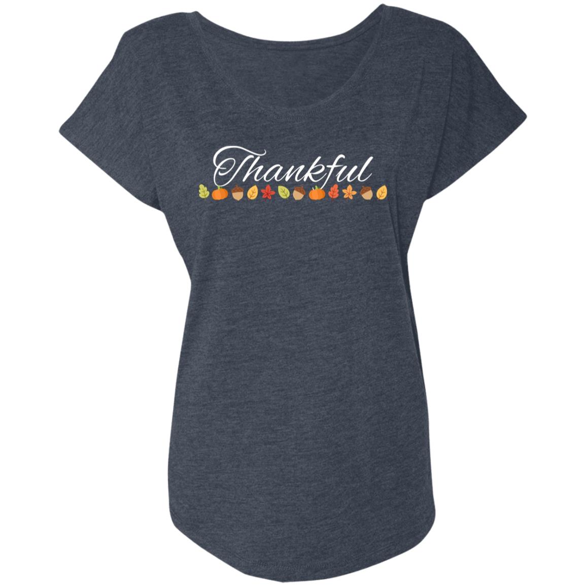 Thankful White -- Ladies' Triblend Dolman Sleeve