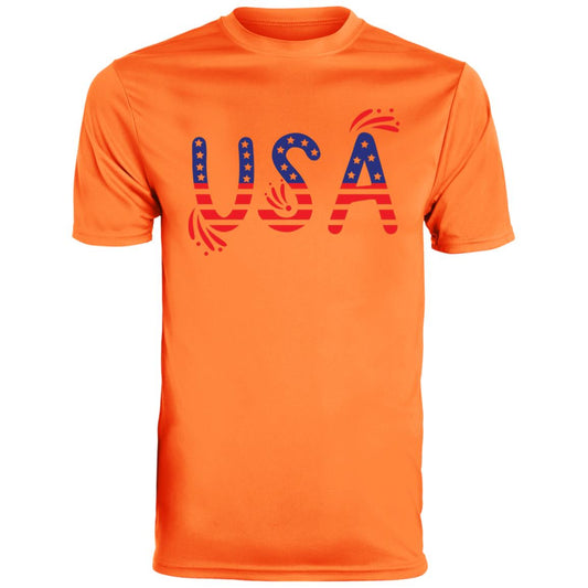 Flag USA CLOSEOUT - 791 Youth Moisture-Wicking Tee