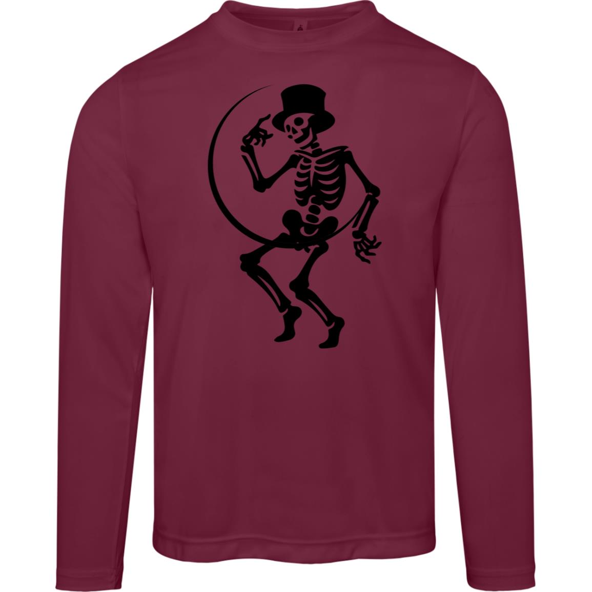 Moon and Skeleton -- Men's Zone Long Sleeve Tee