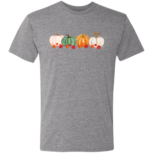 Pumpkins in a Row NL6010 Men's Triblend T-Shirt