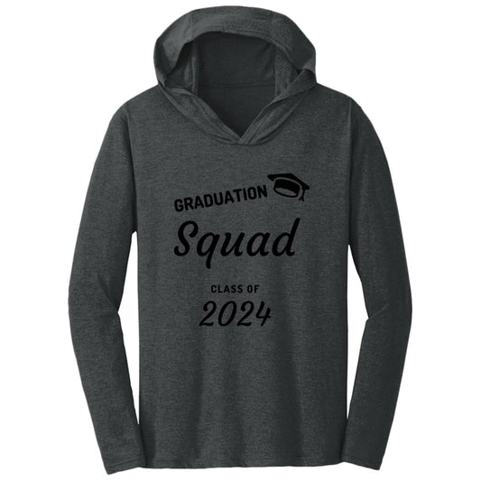 Grad Squad 2024 Black DM139 Triblend T-Shirt Hoodie