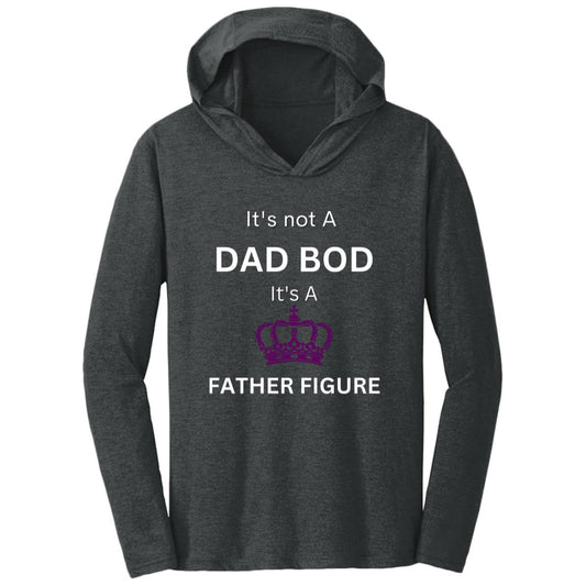 DAD BOD whitepurple -- Triblend T-Shirt Hoodie