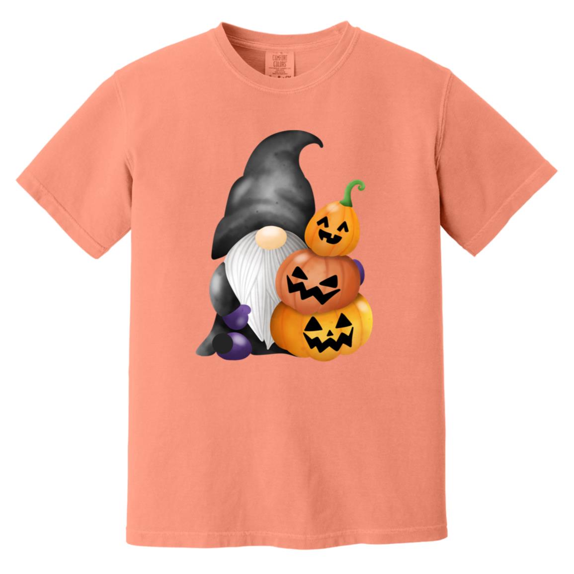 Gnome wJack o' Lanterns CC1717 Heavyweight Garment-Dyed T-Shirt