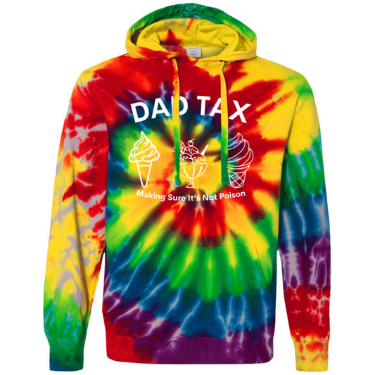 Dad Tax 3 -- Unisex Tie-Dyed Pullover Hoodie