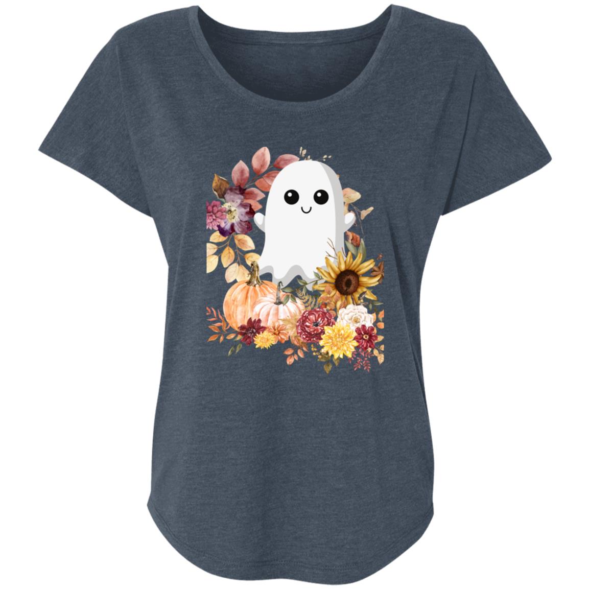 Fall Ghost -- Ladies' Triblend Dolman Sleeve