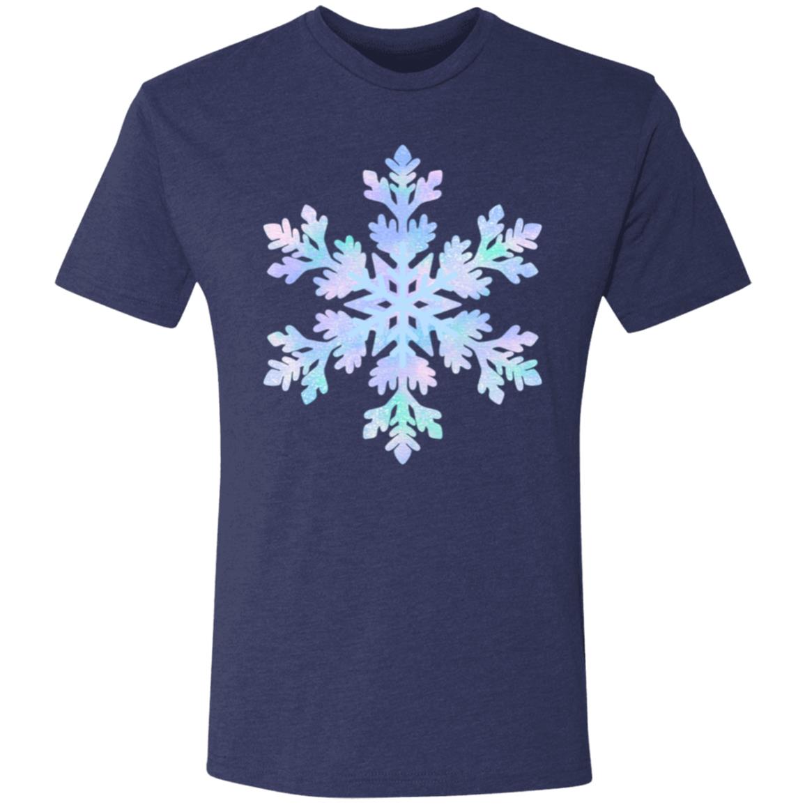 Snowflake blue and purple -- Men's Triblend T-Shirt