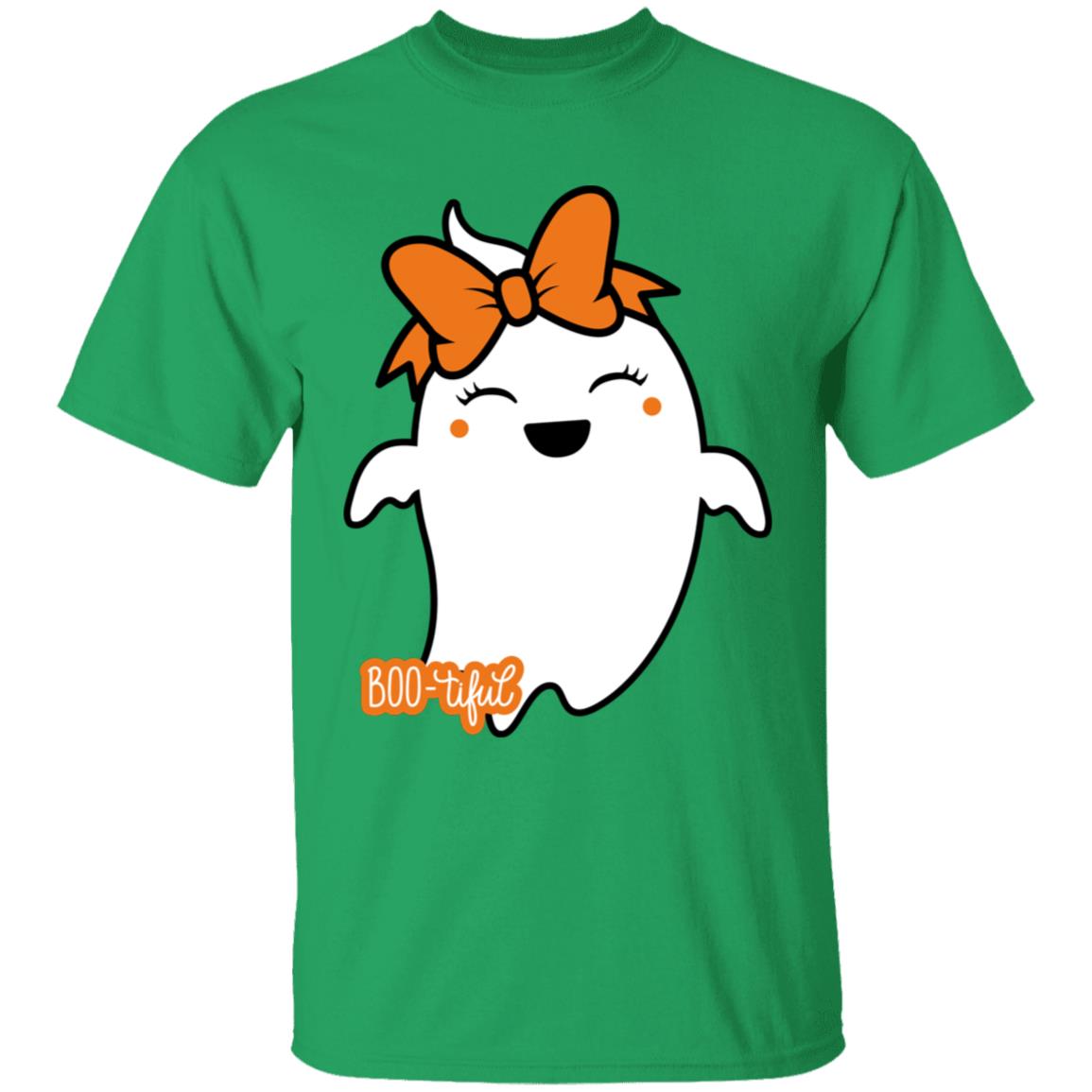 Boo-tiful Ghost with Bow G500B Youth 5.3 oz 100% Cotton T-Shirt