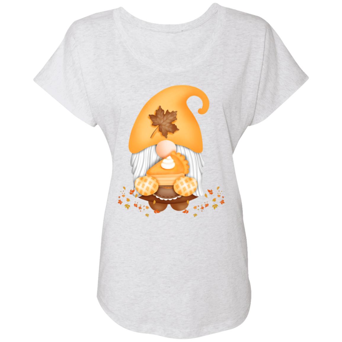 Gnome Pumpkin Pie NL6760 Ladies' Triblend Dolman Sleeve