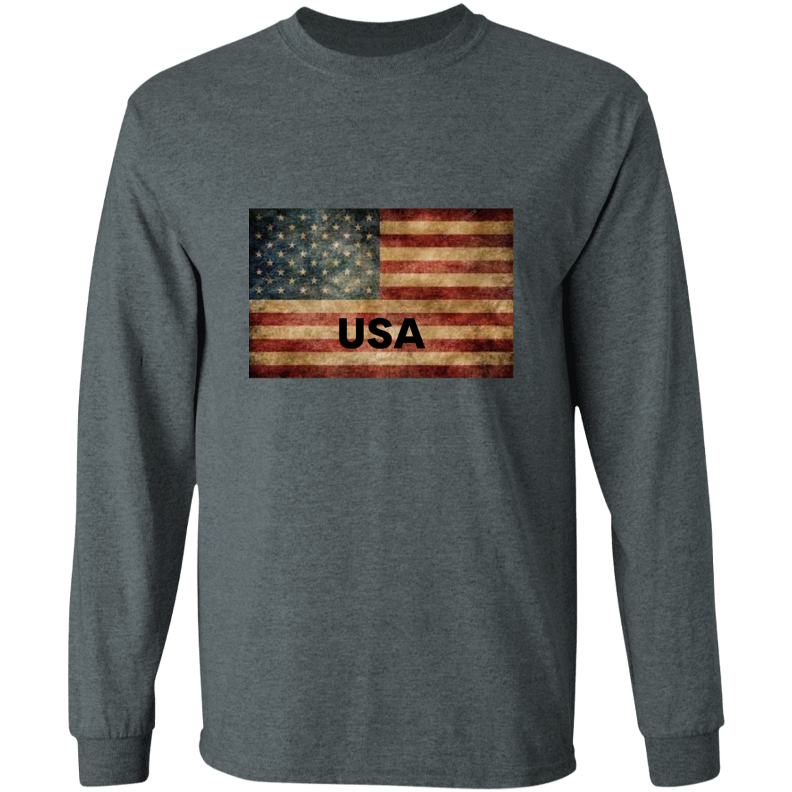 American Flag -- LS Ultra Cotton T-Shirt