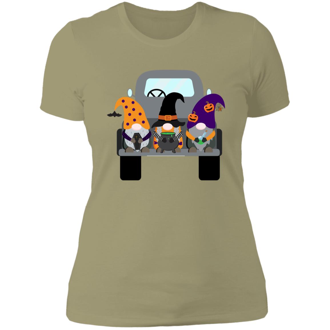 Halloween Gnomes in a Truck NL3900 Ladies' Boyfriend T-Shirt