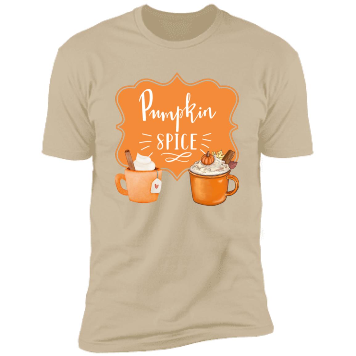 Pumpkin Spice Latte Orange -- Premium Short Sleeve T-Shirt