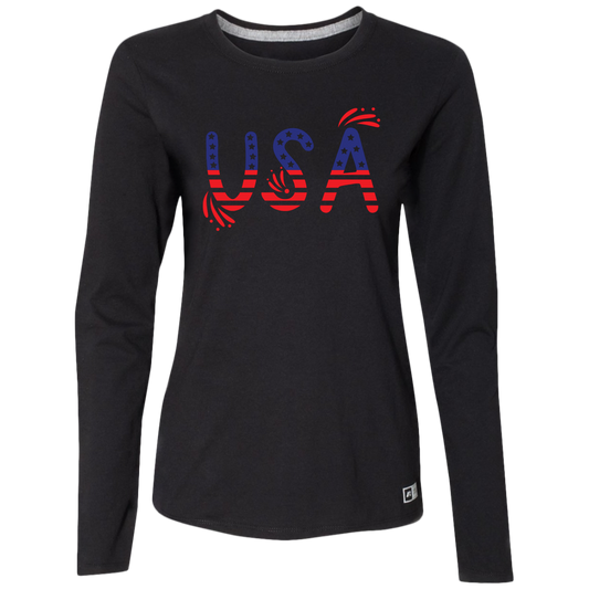 Flag USA 64LTTX Ladies’ Essential Dri-Power Long Sleeve Tee