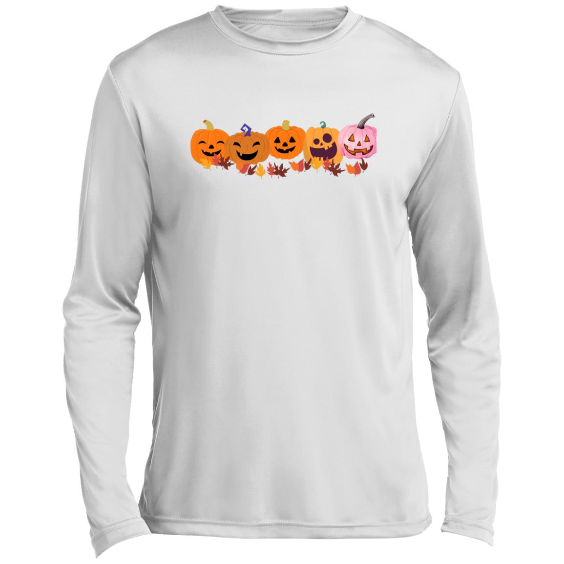 Jack 0 Lanterns in a Row CLOSEOUT --  Men’s Long Sleeve Performance Tee