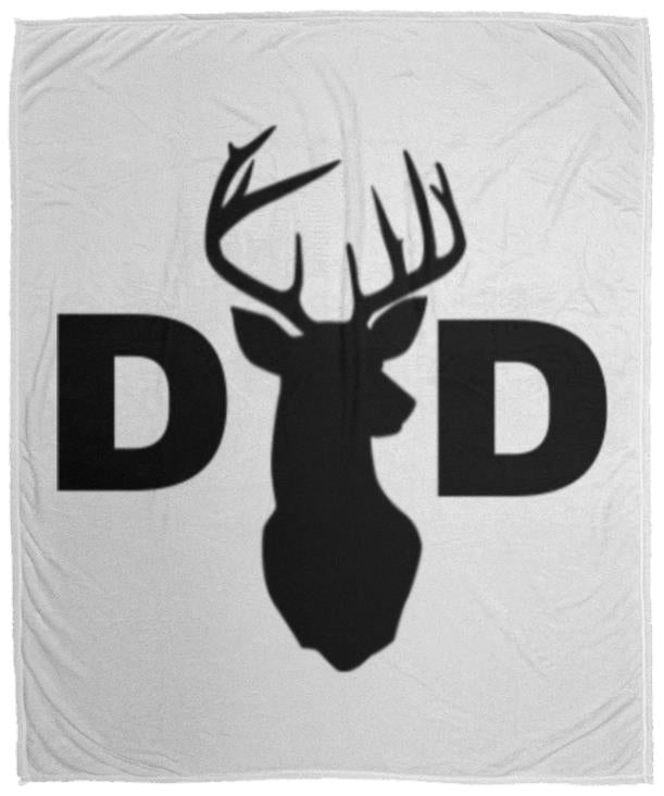 Dad Deer Dad hat VPM Cozy Plush Fleece Blanket - 50x60