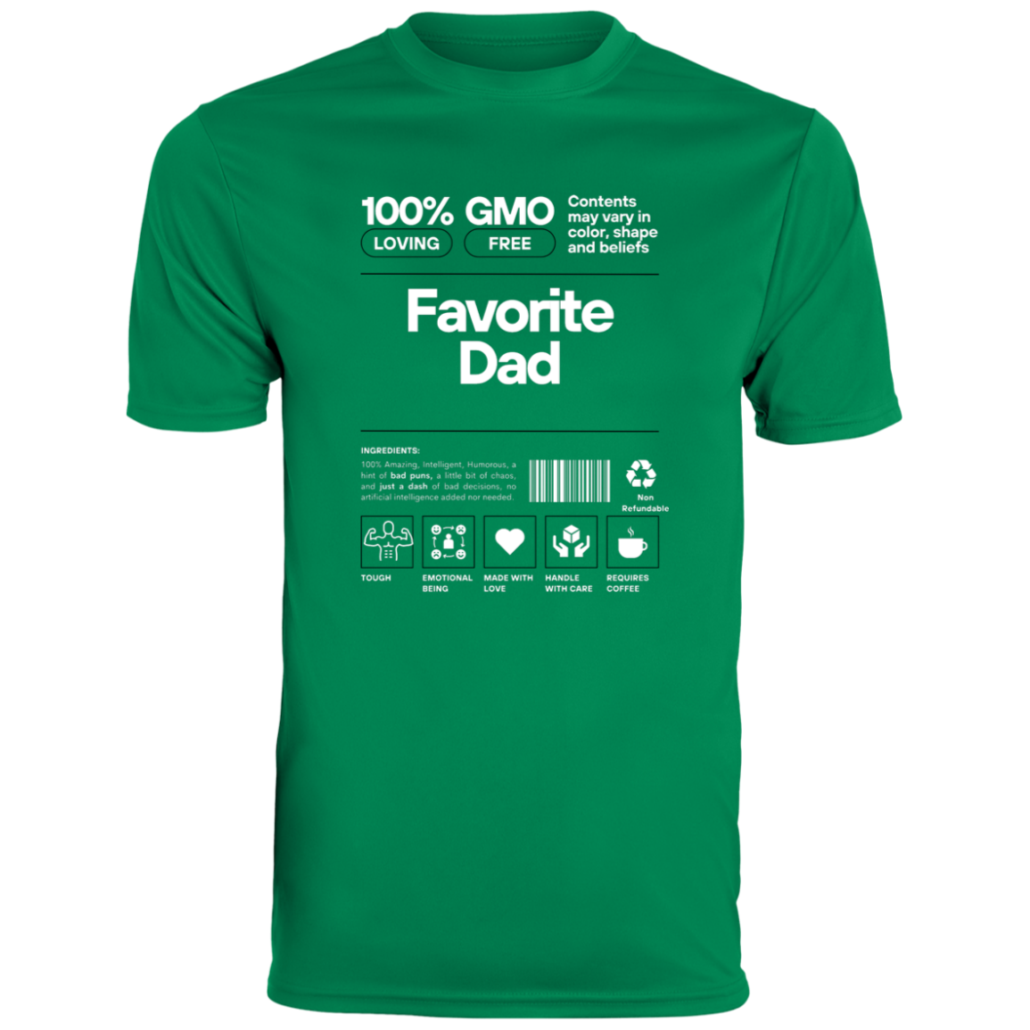 Favorite Dad Ingredients -- Men's Moisture-Wicking Tee