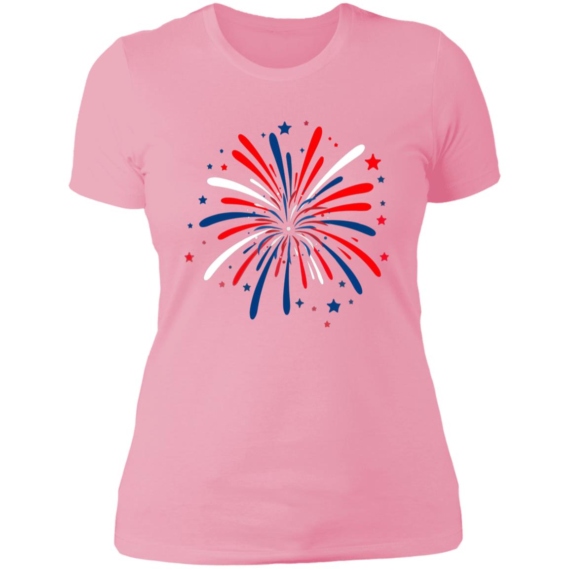 4th of July Firework NL3900 Ladies' Boyfriend T-Shirt