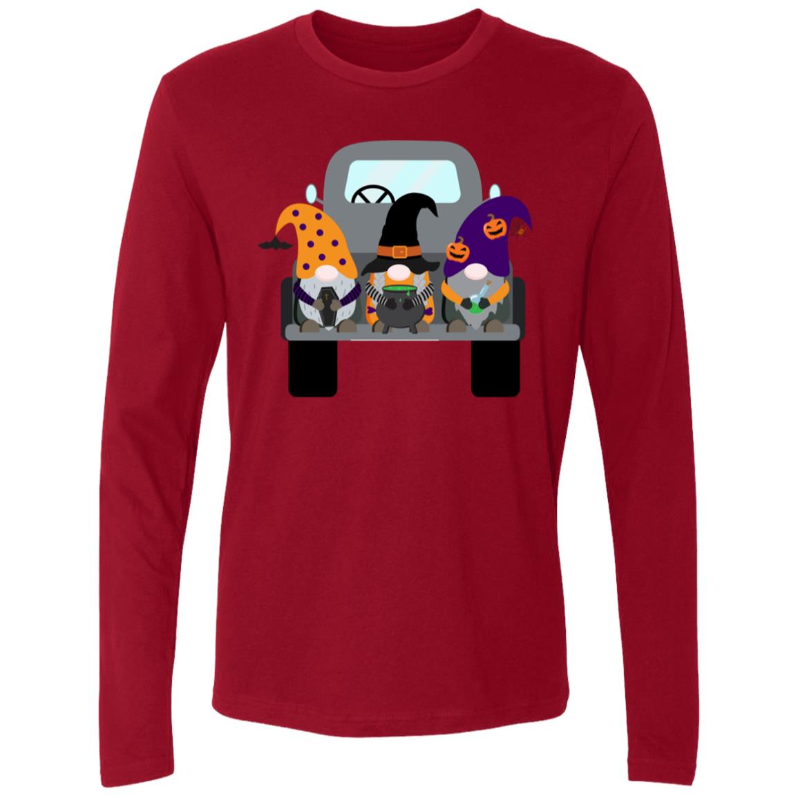 Halloween Gnomes in a Truck NL3601 Men's Premium LS