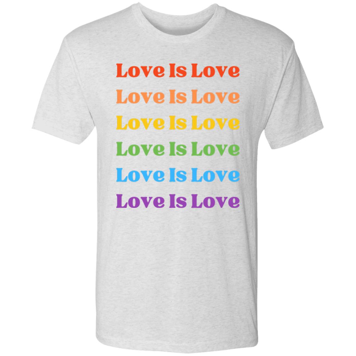 Love Is Love rainbow NL6010 Men's Triblend T-Shirt