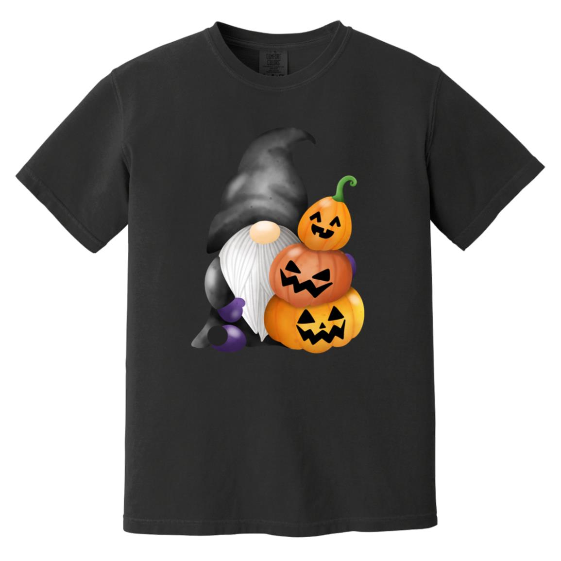 Gnome wJack o' Lanterns CC1717 Heavyweight Garment-Dyed T-Shirt