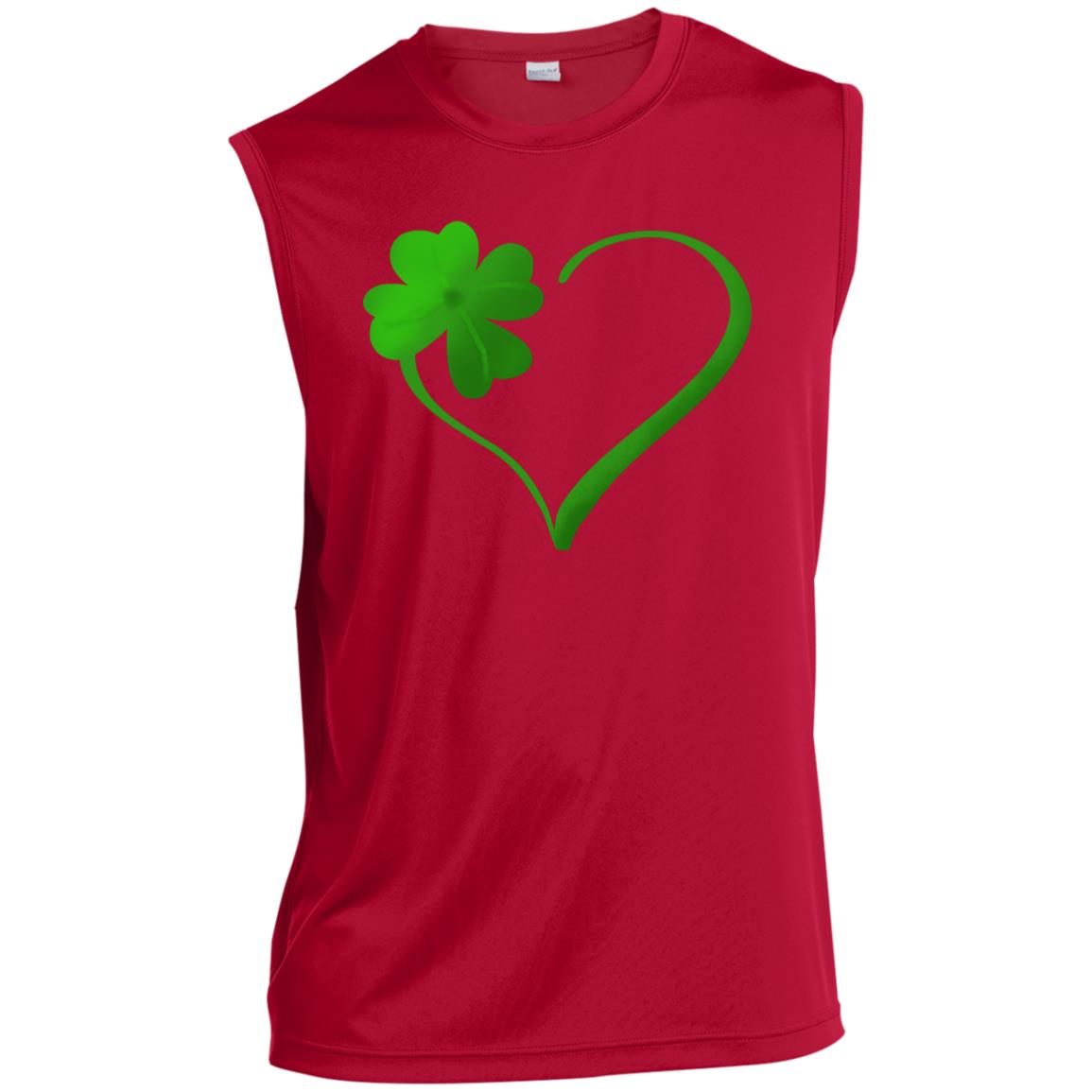 clover heart ST352 Men’s Sleeveless Performance Tee