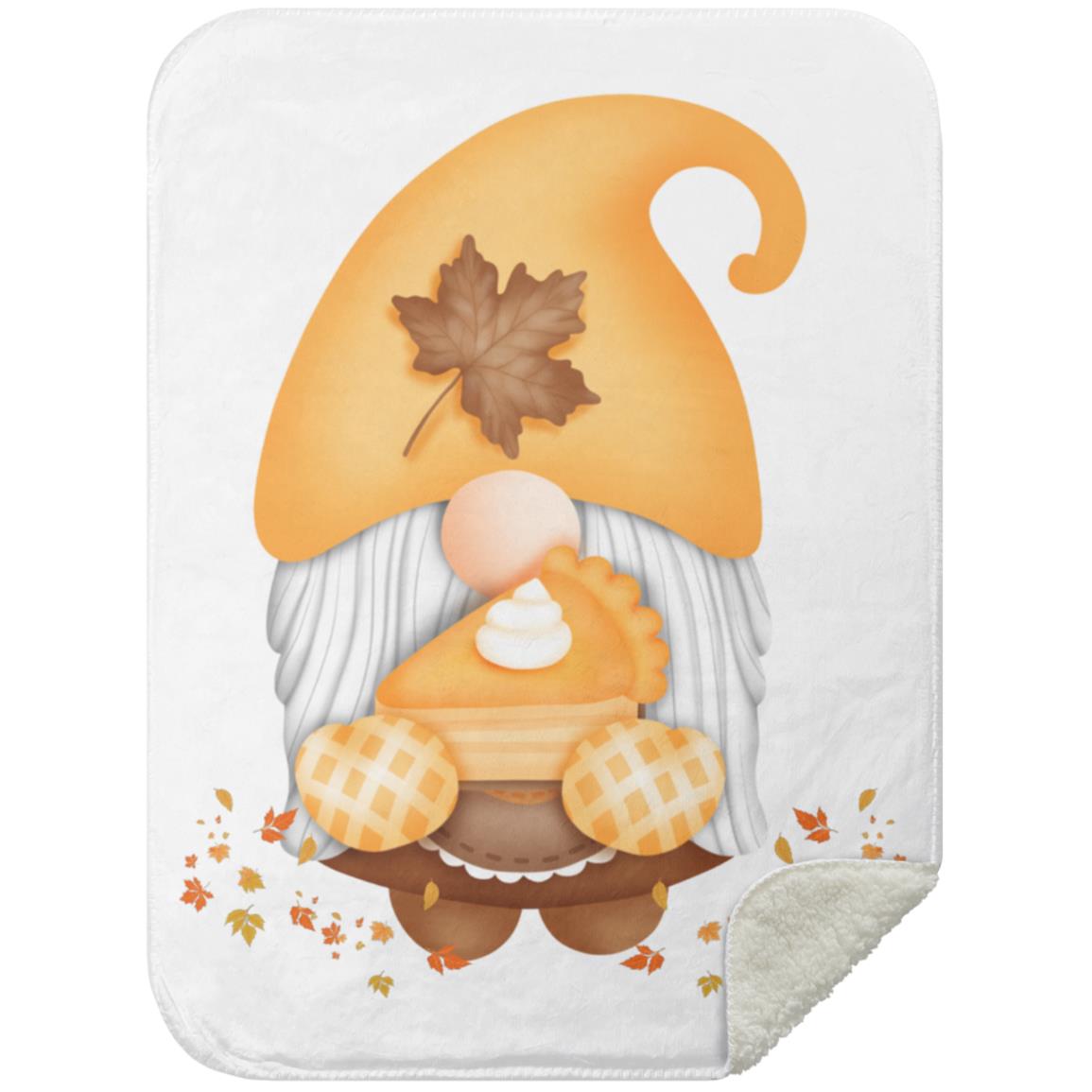 Gnome Pumpkin Pie MSHS Premium Sherpa Blanket 30x40