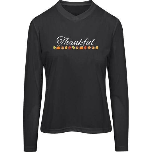 Thankful White -- Women's Zone Long Sleeve Tee