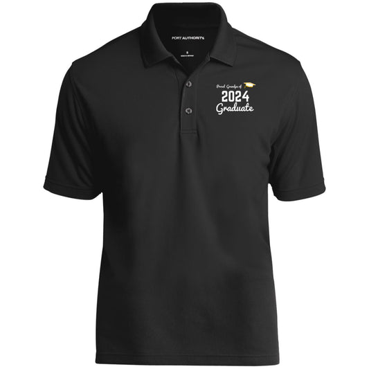 Proud Grandpa -- Graduate 2024 -- Dry Zone UV Micro-Mesh Polo