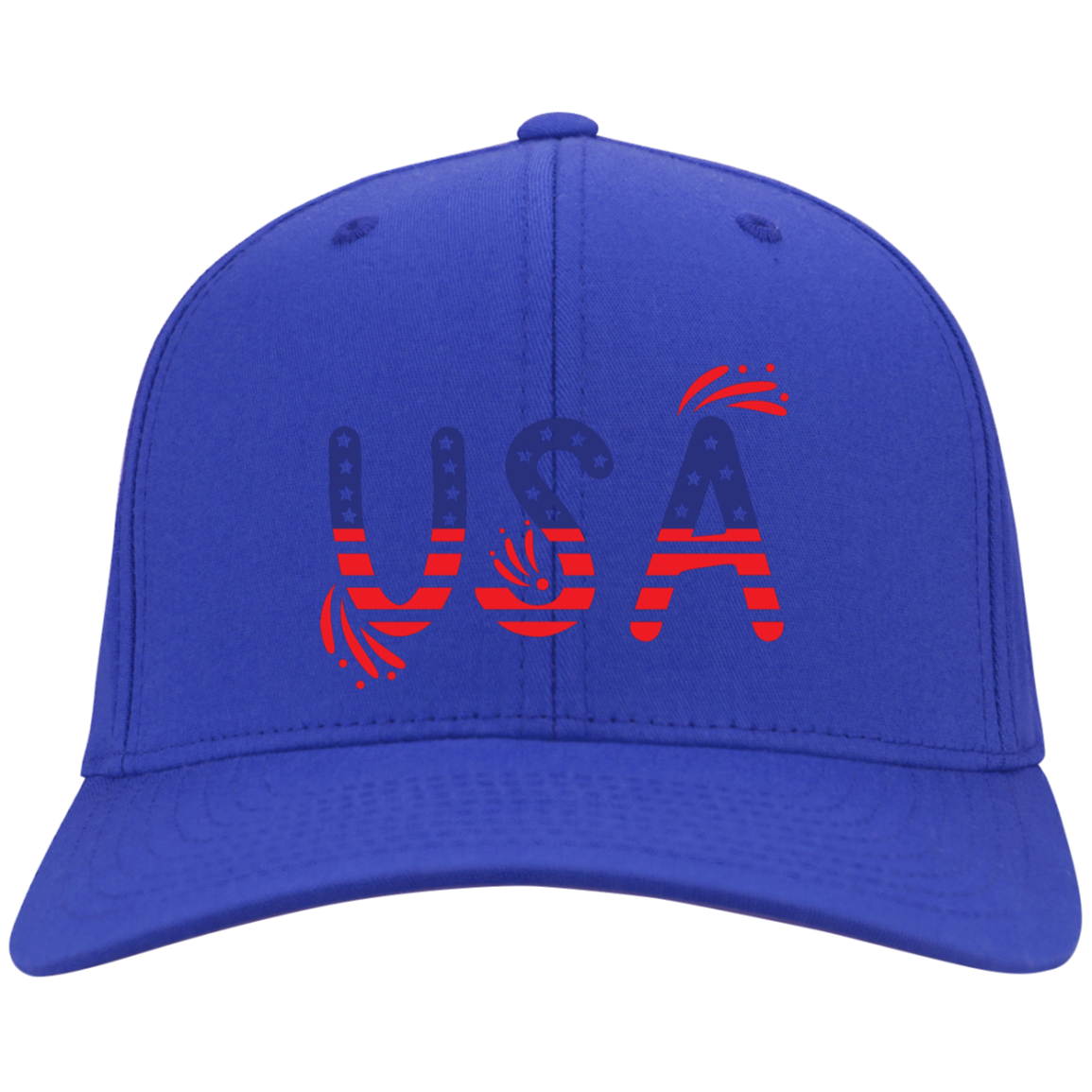 Flag USA C813 Embroidered Flex Fit Twill Baseball Cap