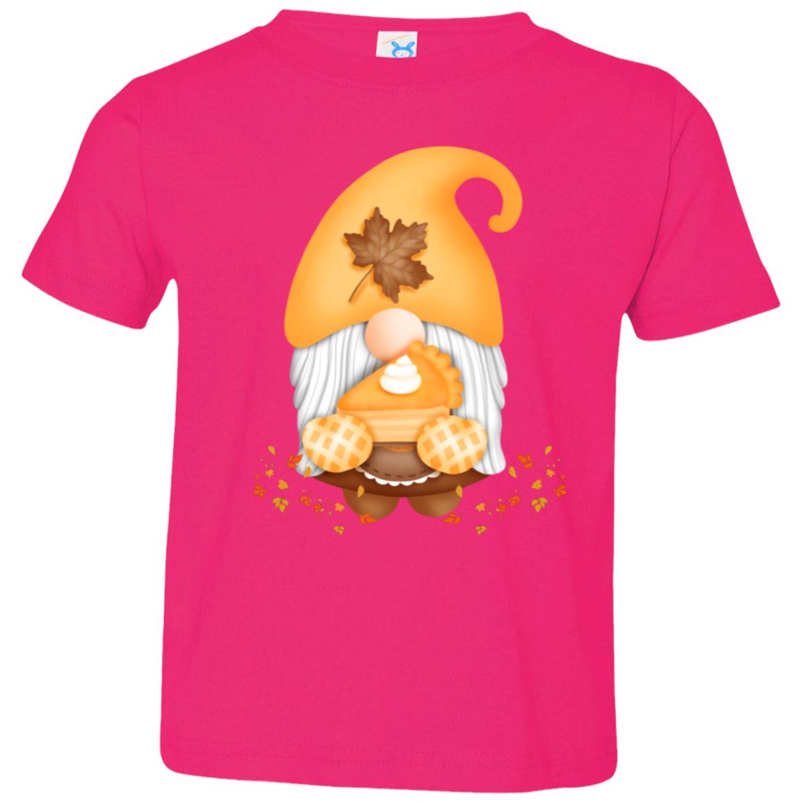 Gnome Pumpkin Pie 3321 Toddler Jersey T-Shirt