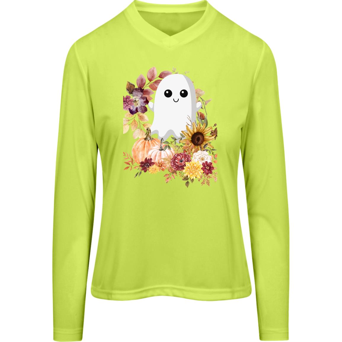 Fall Ghost -- Team 365 Women's Zone Long Sleeve Tee