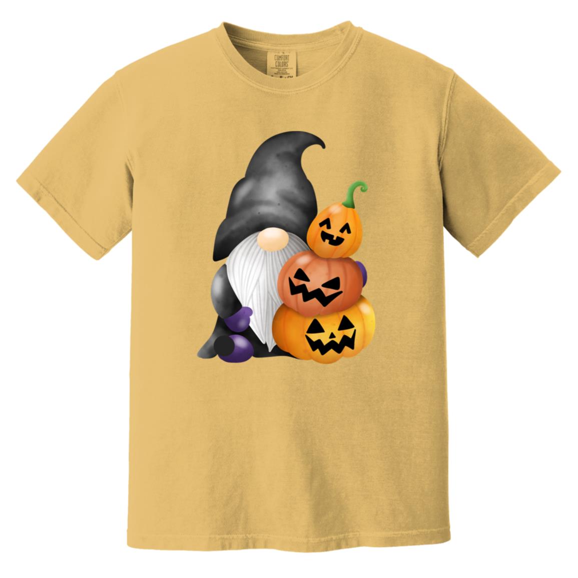 Gnome wJack o' Lanterns CC1717 Heavyweight Garment-Dyed T-Shirt