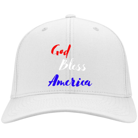 God bless America red white blue CP80 Embroidered Twill Cap