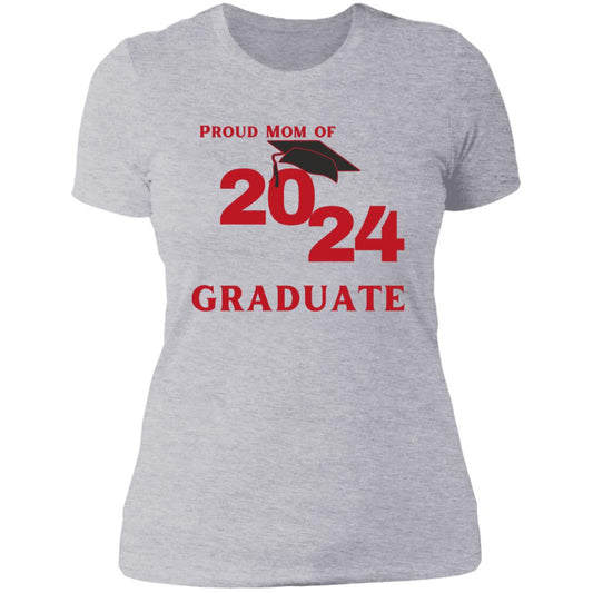 Proud Mom graduate 2024 red NL3900 Ladies' Boyfriend T-Shirt