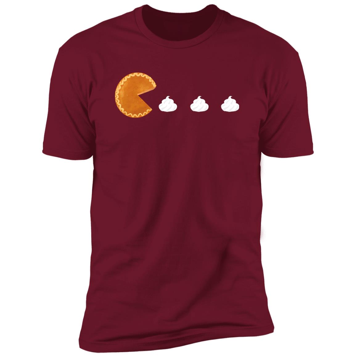 Pumpkin Pac Man -- Premium Short Sleeve T-Shirt