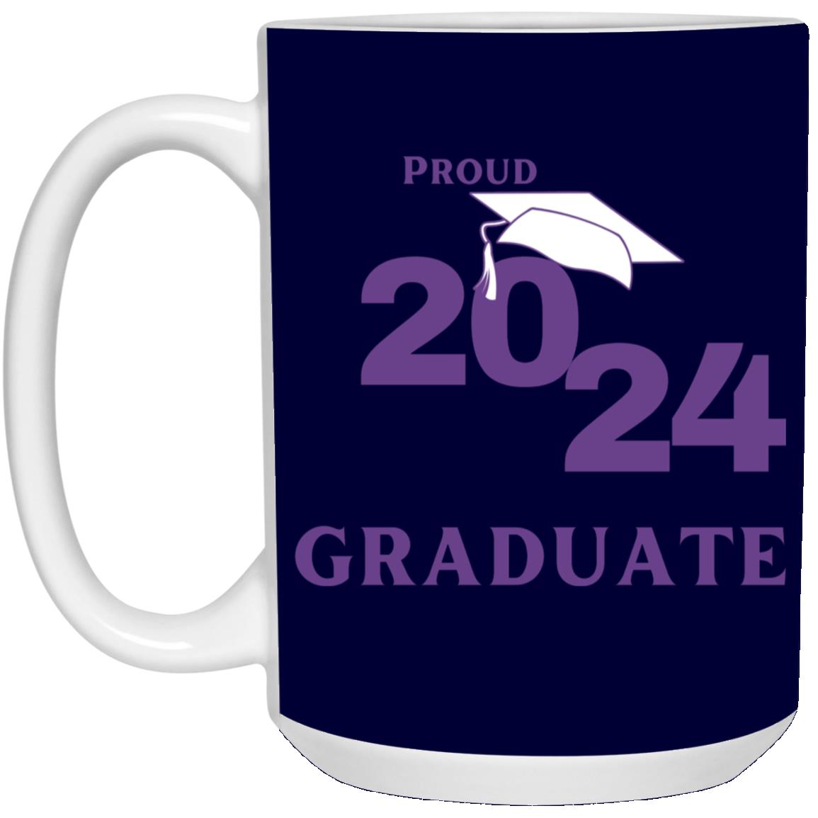 Proud graduate 2024 purple 21504 15oz White Mug