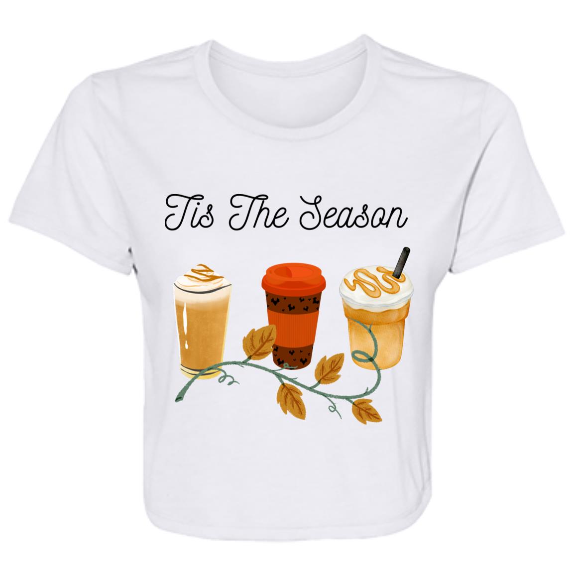 Tis The Season -- Ladies' Flowy Cropped Tee