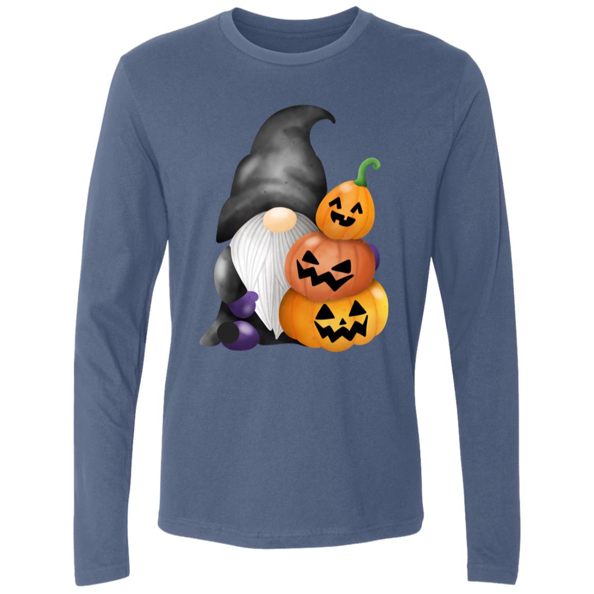 Gnome wJack o' Lanterns NL3601 Men's Premium LS