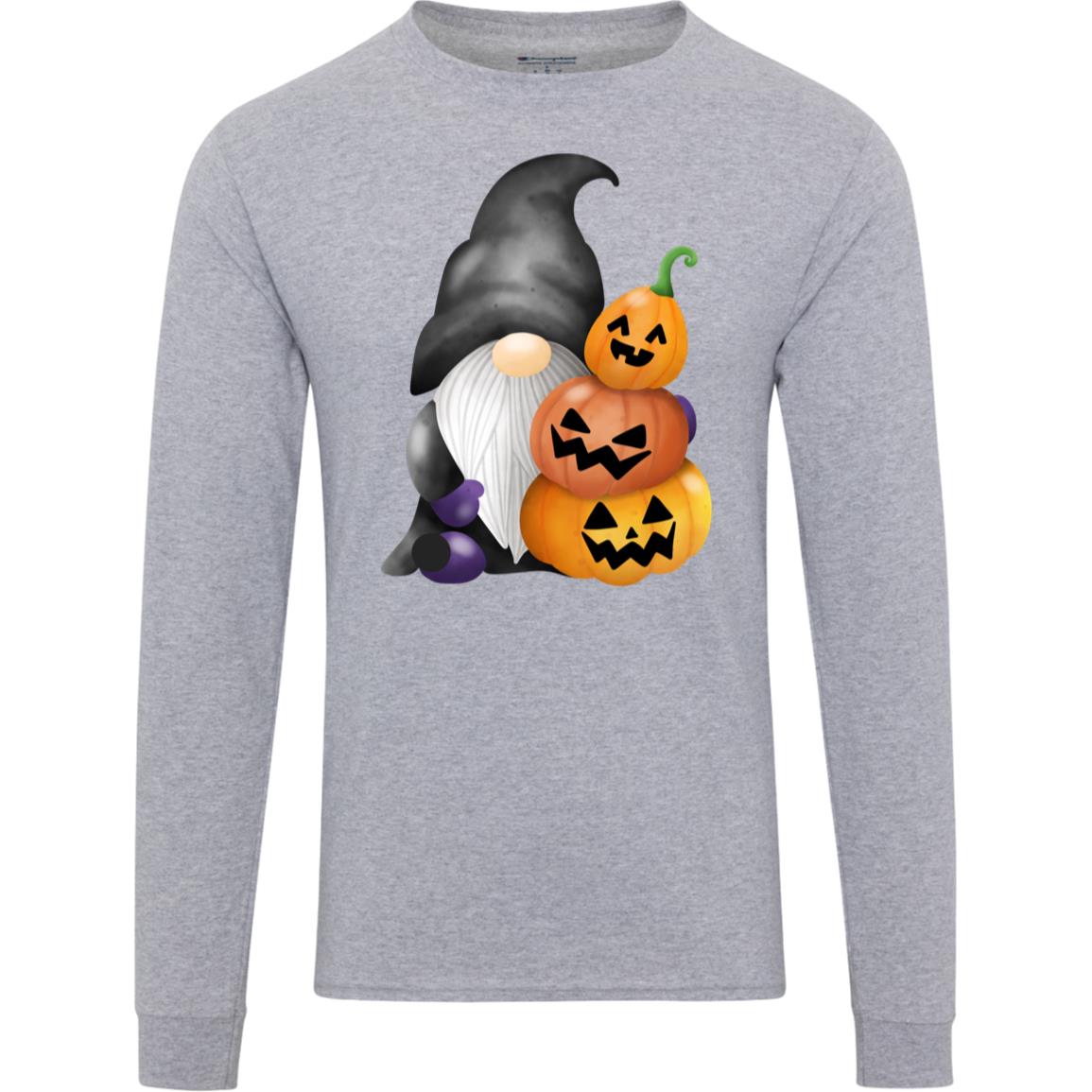 Gnome wJack o' Lanterns CC8C Champion Mens Long Sleeve Tee