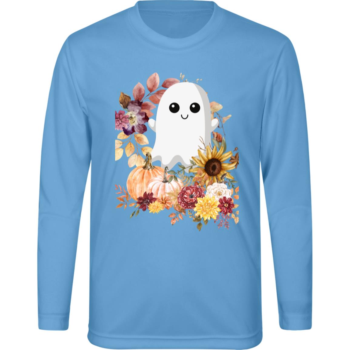 Fall Ghost -- Team 365 Kids Zone Long Sleeve Tee