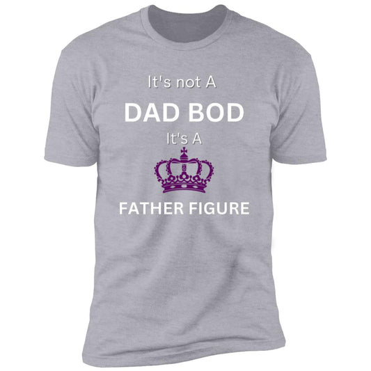 DAD BOD whitepurple -- Premium Short Sleeve T-Shirt