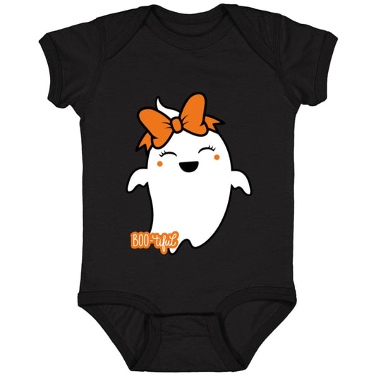 Boo-tiful Ghost with Bow -- Infant Fine Jersey Bodysuit